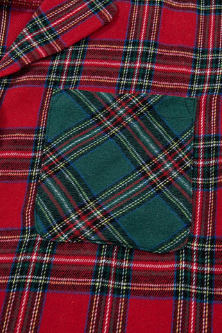 Plaid Patch Long Sleeve Holiday Pajama Set in - photo