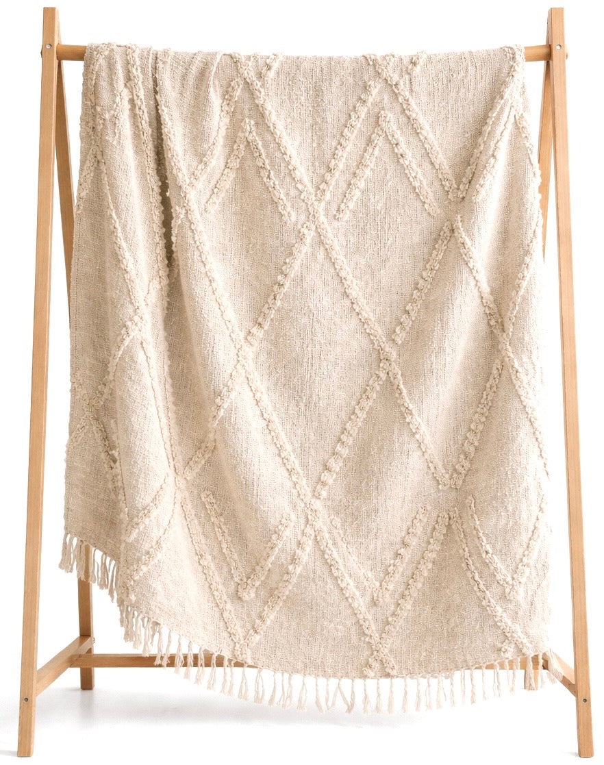 Maya Throw Blanket in - Boho Throw Blanket photo