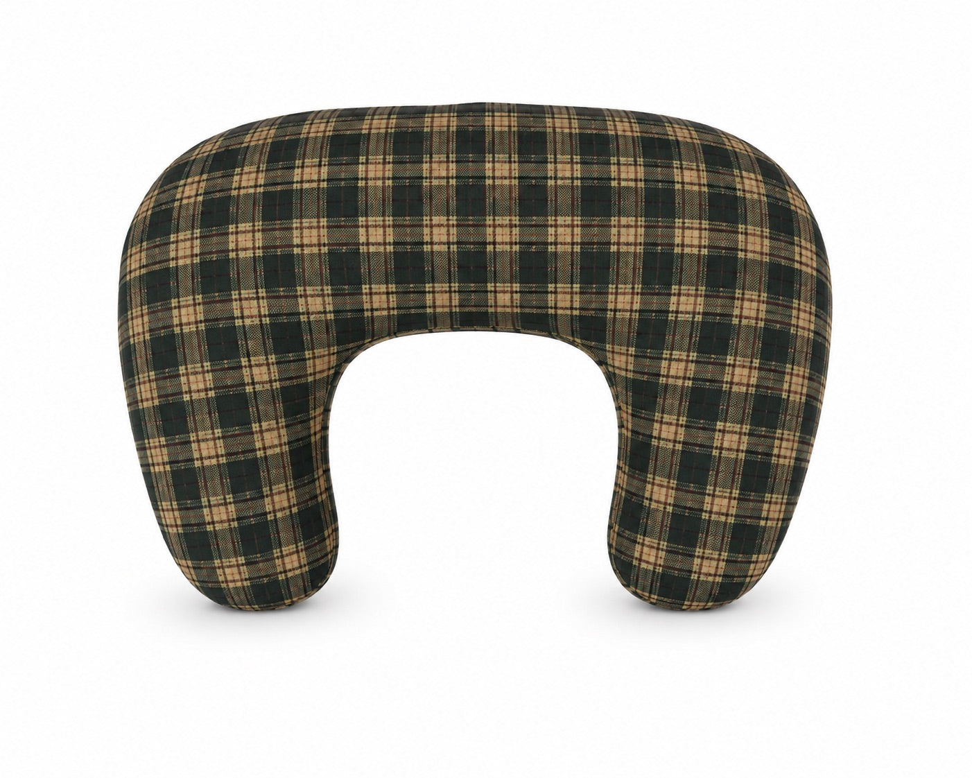 Little Mae & Co. Green Plaid Ruffle Nursing Pillow Cover - New Cover No Ruffle