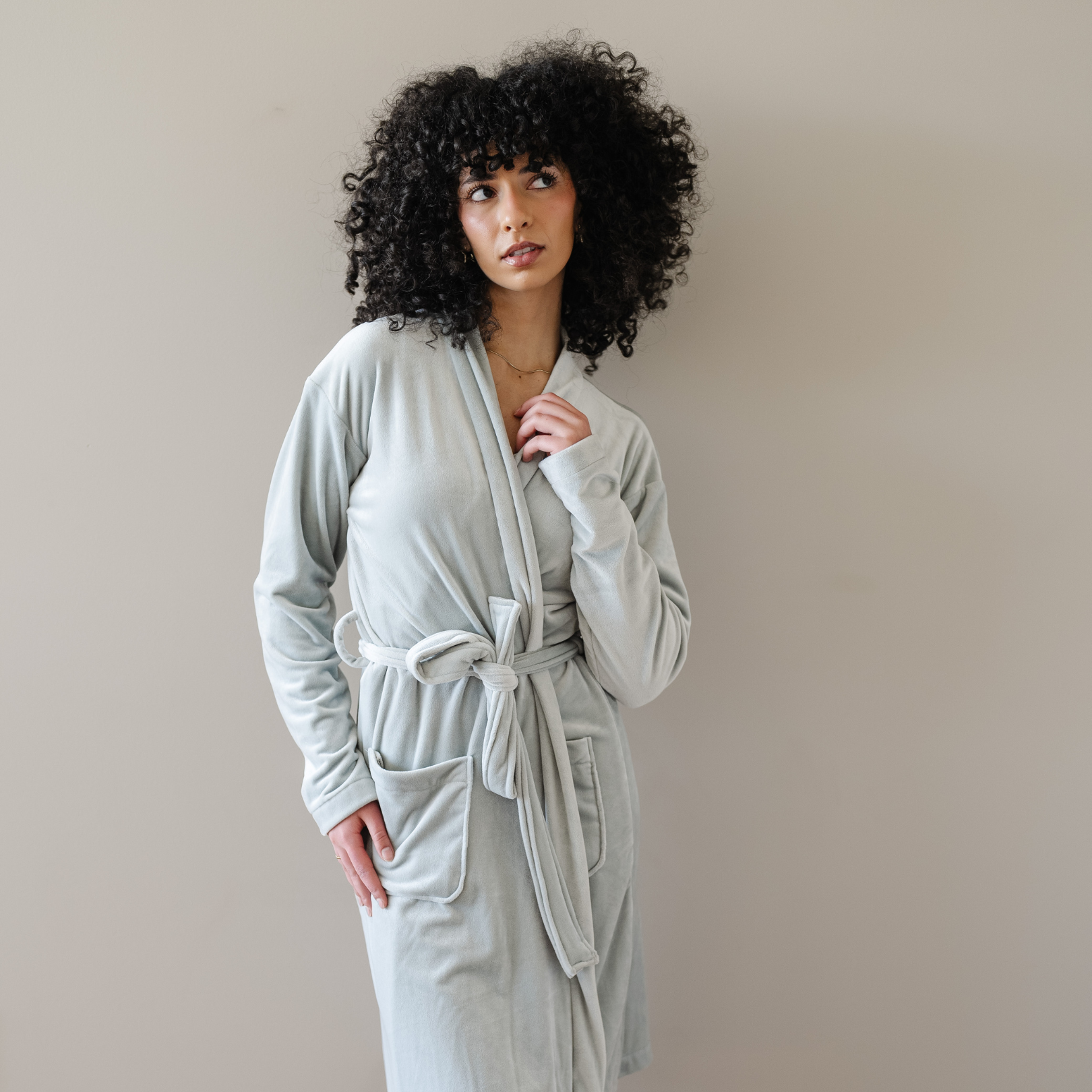 Saranoni Minky Stretch Luxe Robes in - photo