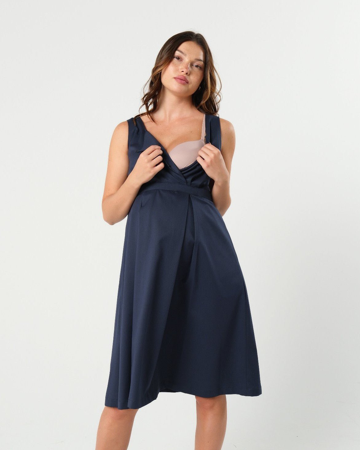 INTO THE BLUE Empire Maternity & Nursing Dress (Regular & Petite) in - Women's Maternity and Nursing Dress photo