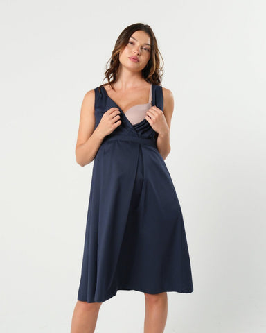 INTO THE BLUE Empire Maternity & Nursing Dress (Regular & Petite) in - Women's Maternity and Nursing Dress photo