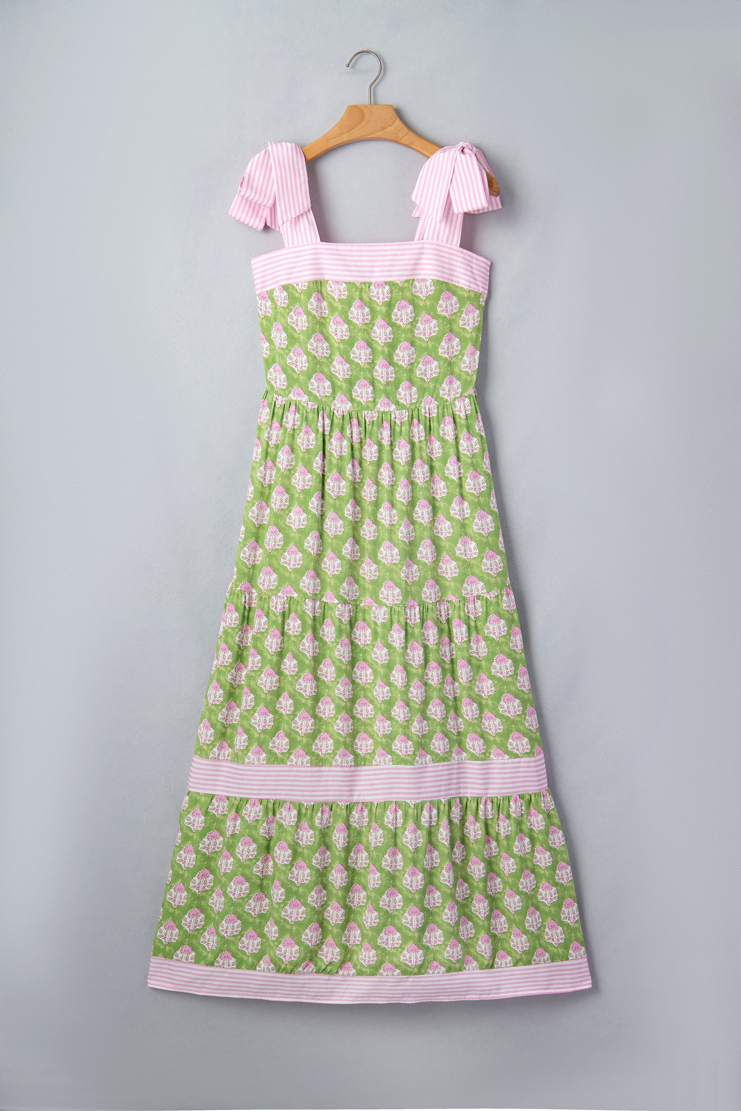 Adriana Knot Straps Maxi Dress in - Floral Dresses photo