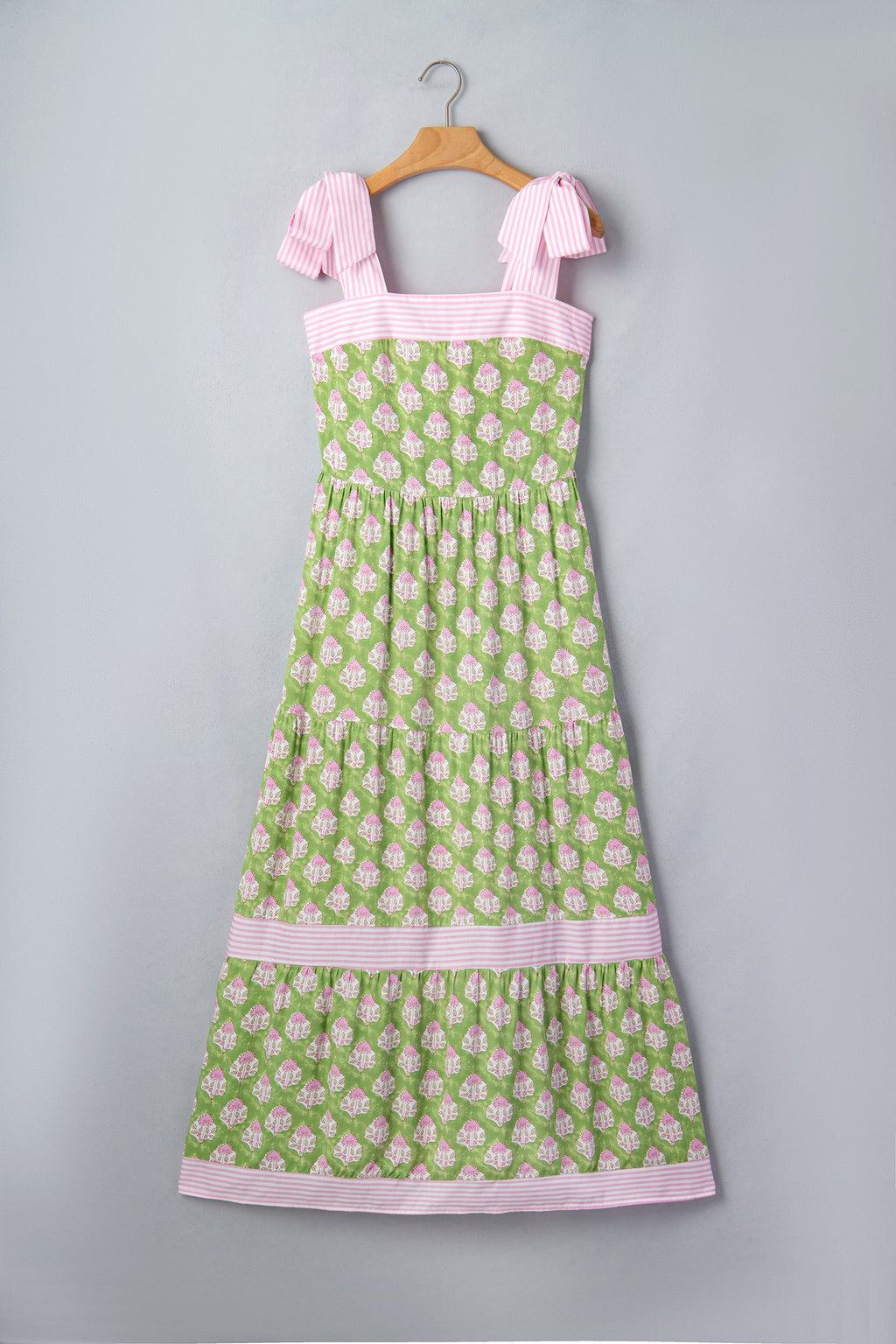 Adriana Knot Straps Maxi Dress in - Floral Dresses photo
