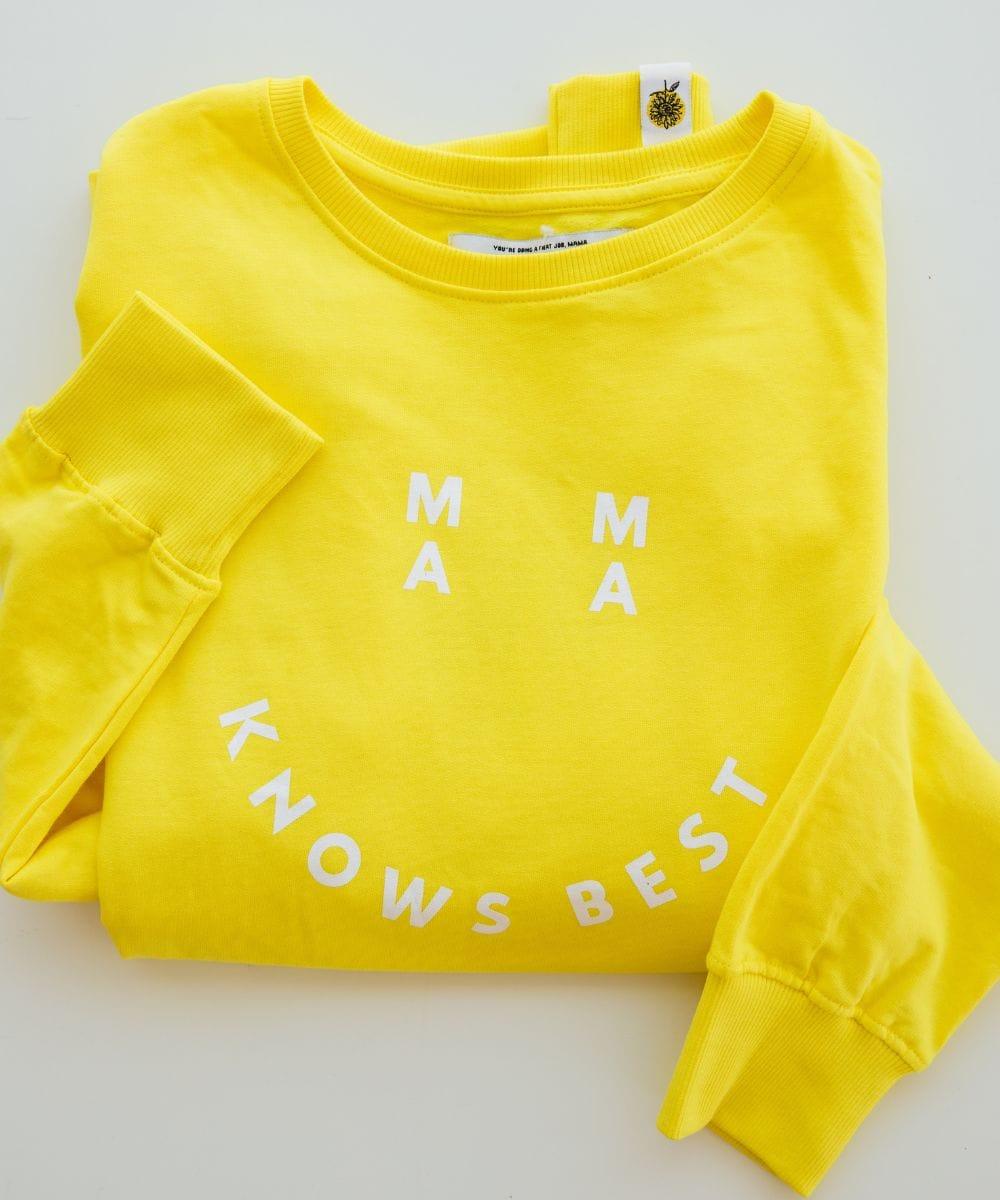 Smiley Mama Knows Best Sweatshirt in - Clothing photo