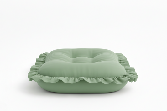 Green Ruffle Baby Lounger Cover in - photo