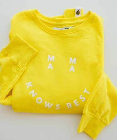 Smiley Mama Knows Best Sweatshirt in - Clothing photo