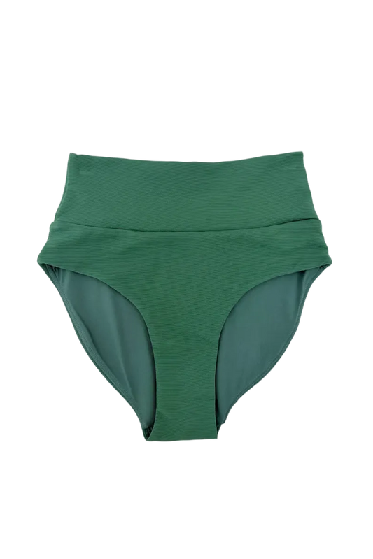 Women's Emerald High Waisted Bikini Bottom in - Swimwear photo