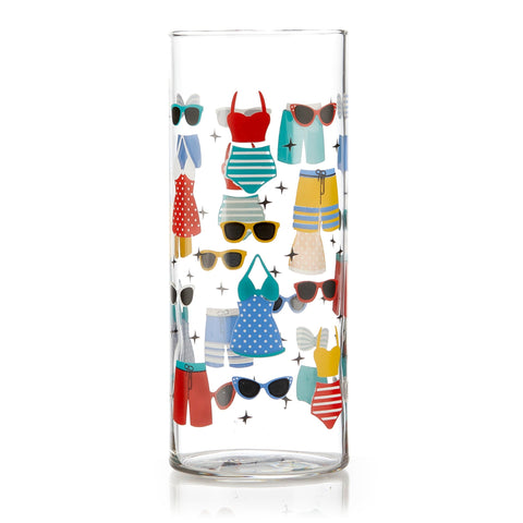Libbey Vintage Swimsuits Cooler Glasses, 16 ounce, Set of 4 in - Beverageware photo