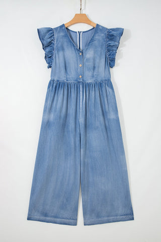Bella Sleeve Wide Leg Jumpsuit