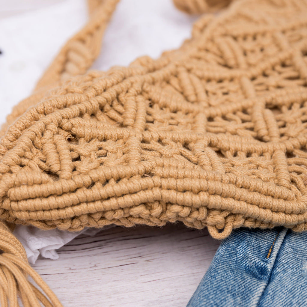 Macrame Sling Bag in - photo