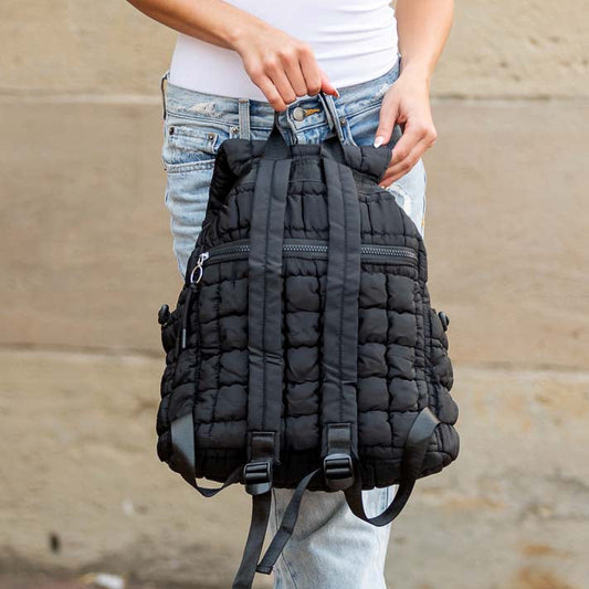 Stevie Quilted Puffer Backpack in - Backpack photo