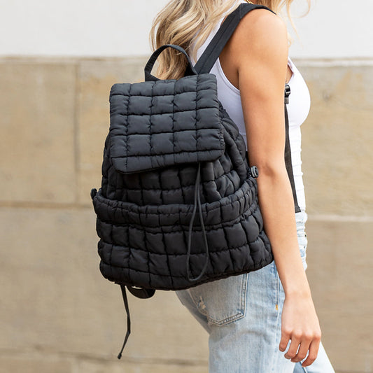 Stevie Quilted Puffer Backpack in - Backpack photo