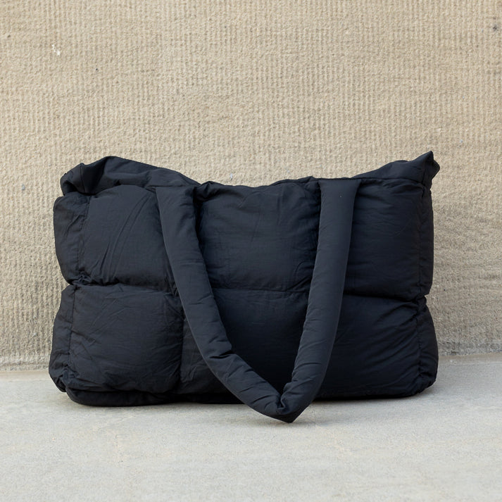 Daphne Puffer Tote in Black - photo