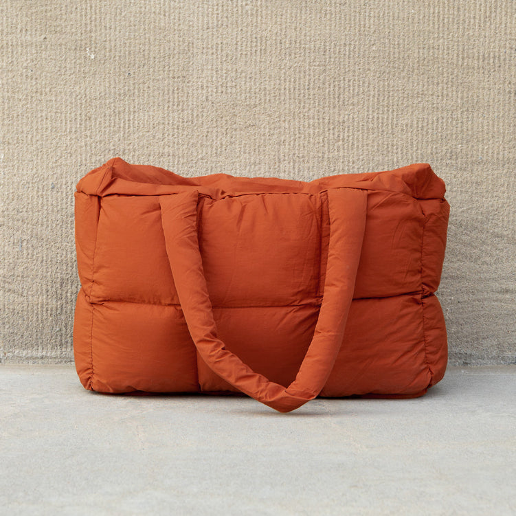 Daphne Puffer Tote - Russet