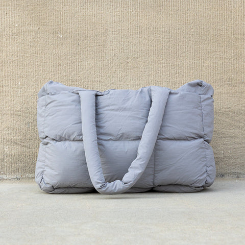 Daphne Puffer Tote in Gray - photo