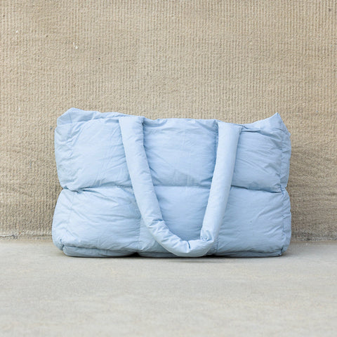 Daphne Puffer Tote in Powder Blue - photo