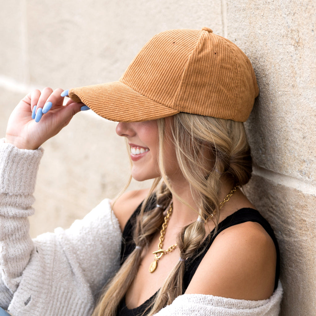 Corduroy Boyfriend Ball Cap in - Baseball Caps photo