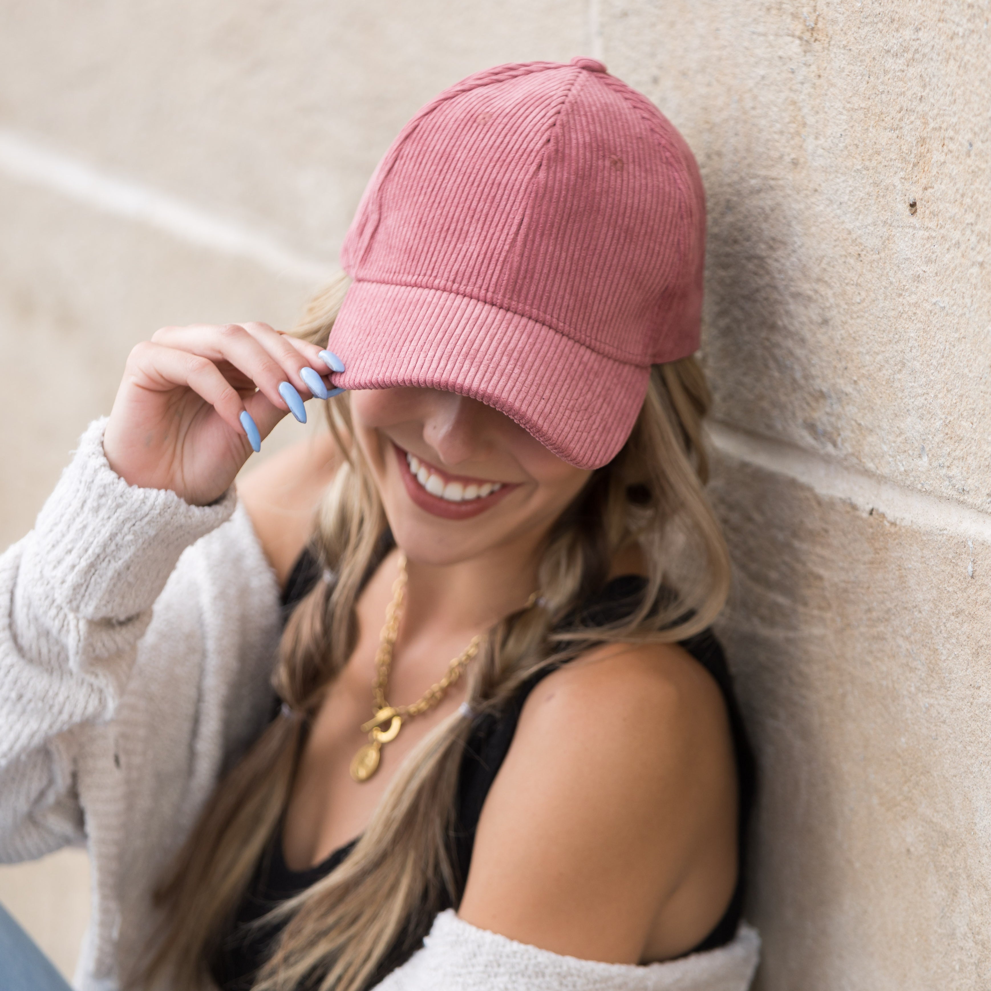 Corduroy Boyfriend Ball Cap in - Baseball Caps photo