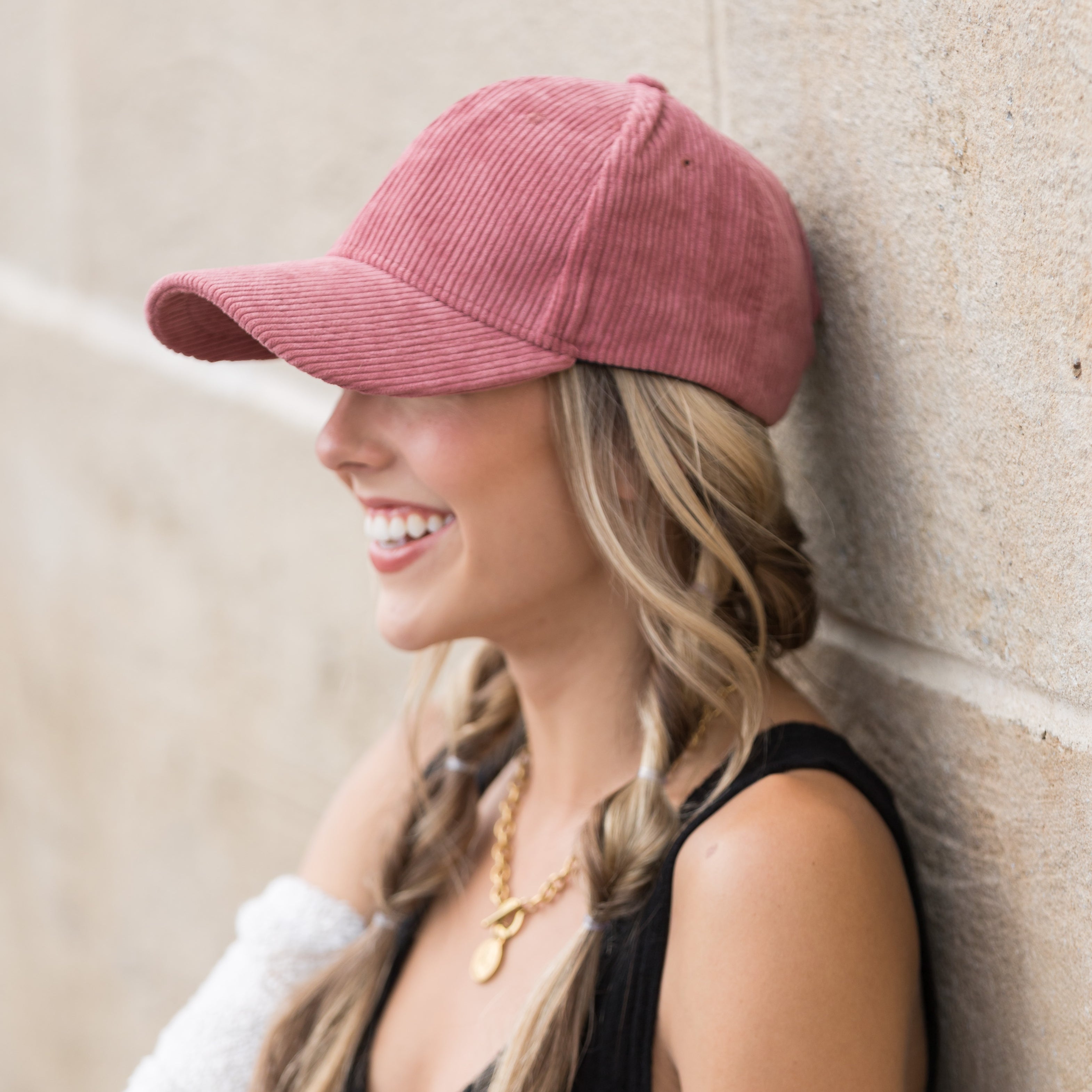 Corduroy Boyfriend Ball Cap in - Baseball Caps photo