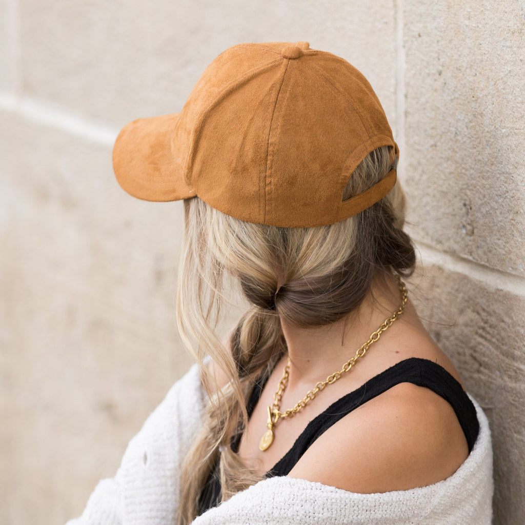 Suede Boyfriend Ball Cap in - Baseball Caps photo