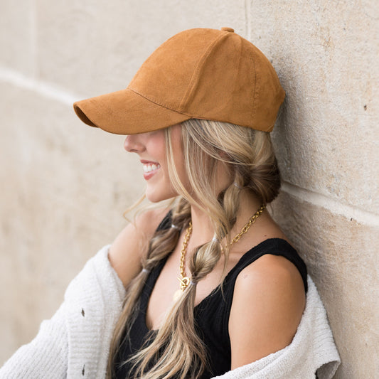 Suede Boyfriend Ball Cap in - Baseball Caps photo