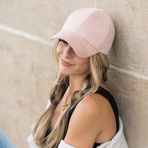 Suede Boyfriend Ball Cap in - Baseball Caps photo