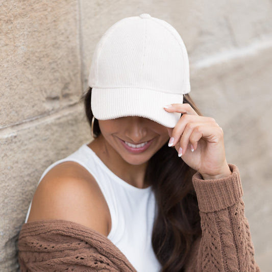 Corduroy Boyfriend Ball Cap in - Baseball Caps photo