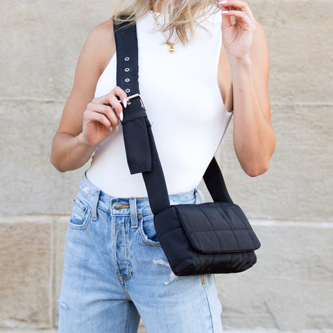 Selma Foldover Puffer Crossbody in - photo
