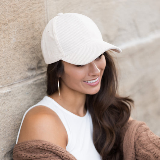Corduroy Boyfriend Ball Cap in - Baseball Caps photo