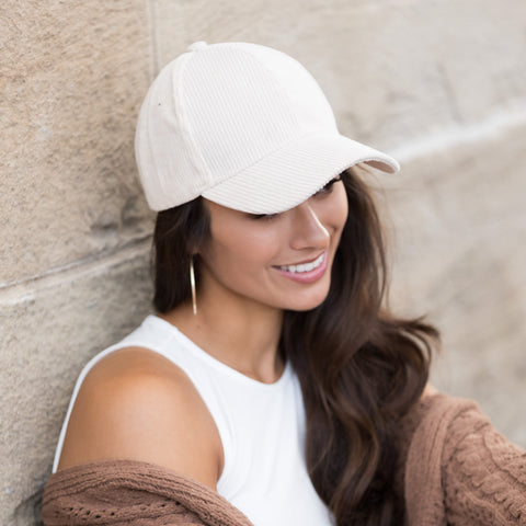 Corduroy Boyfriend Ball Cap in - Baseball Caps photo