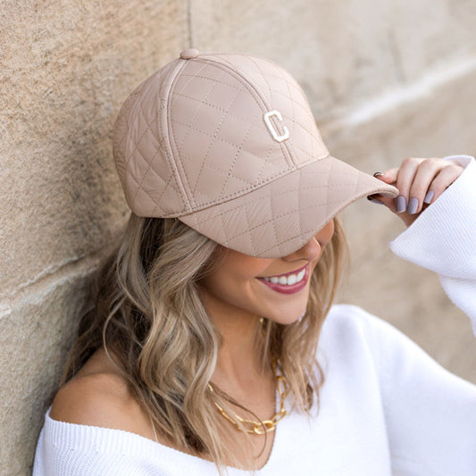 Quilted Puffer Ball Cap in - Baseball Caps photo