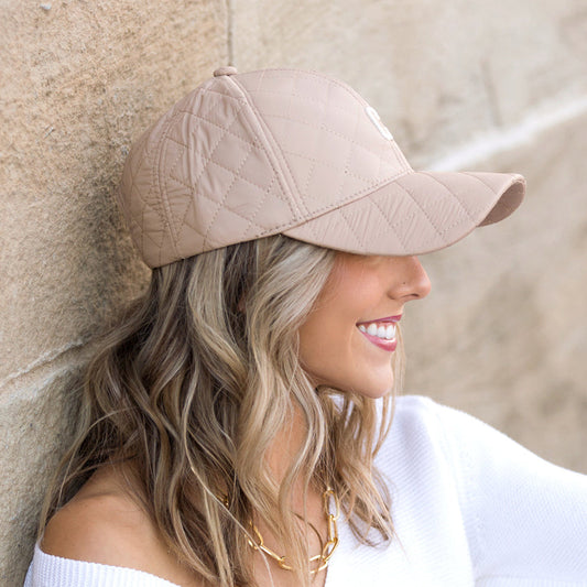 Quilted Puffer Ball Cap in - Baseball Caps photo