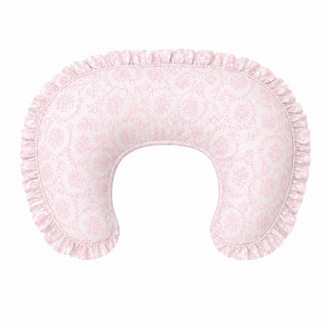 Pink Chinoiserie Ruffle Nursing Pillow Cover
