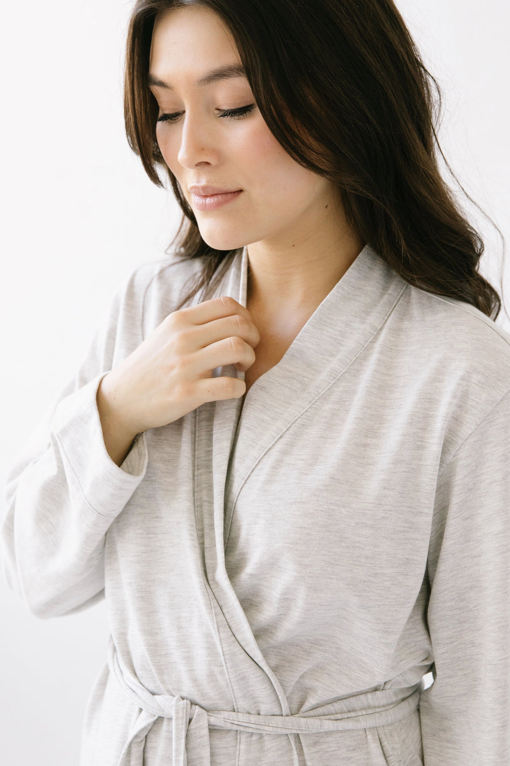 Short Travel Robe in Pima Cotton in - ROBES photo