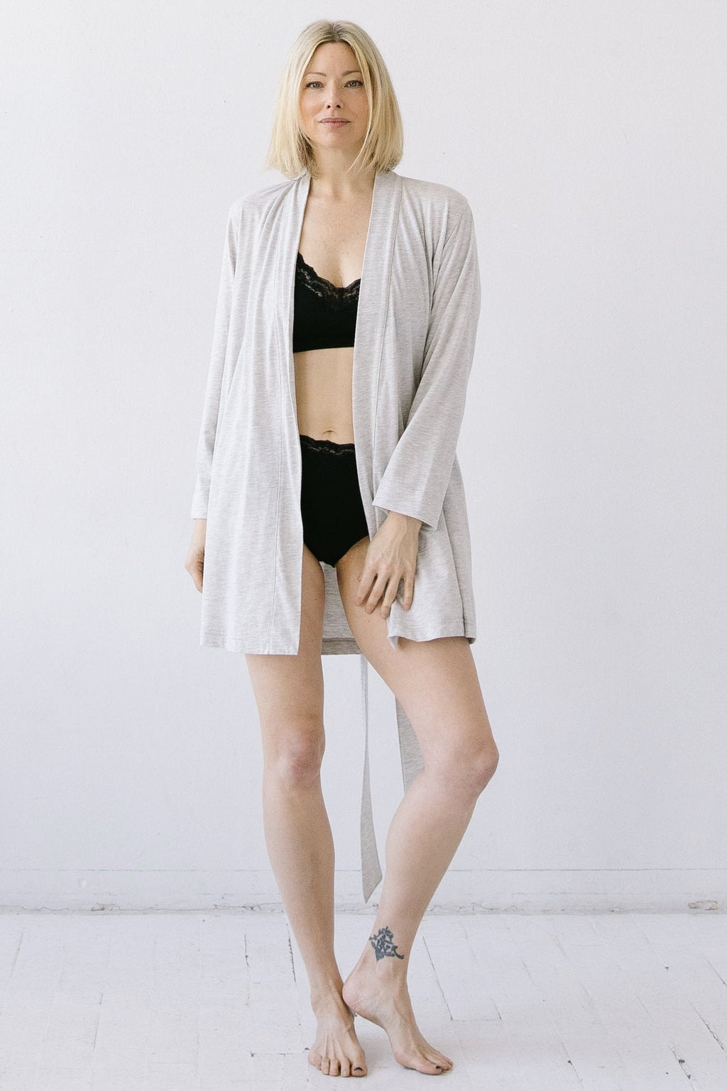 Short Travel Robe in Pima Cotton in - ROBES photo