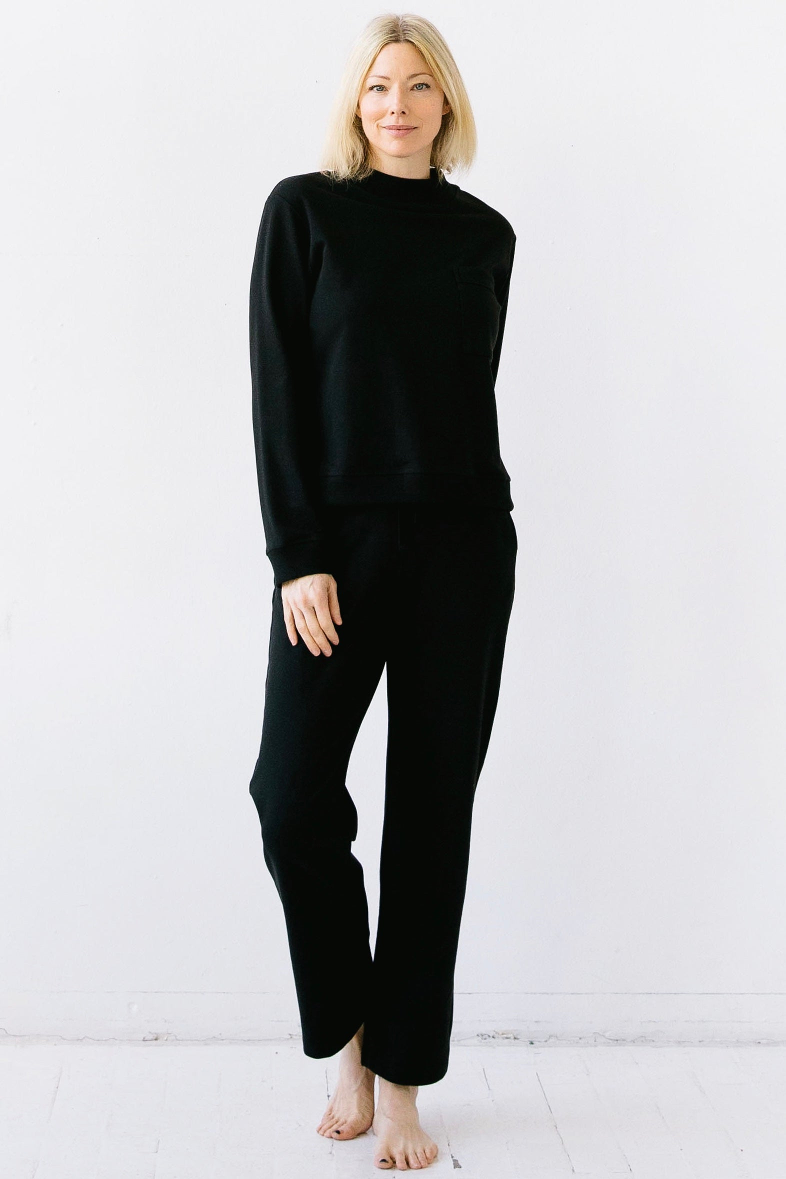 Straight Leg Sweatpants by SALUA in Black - PANTS photo