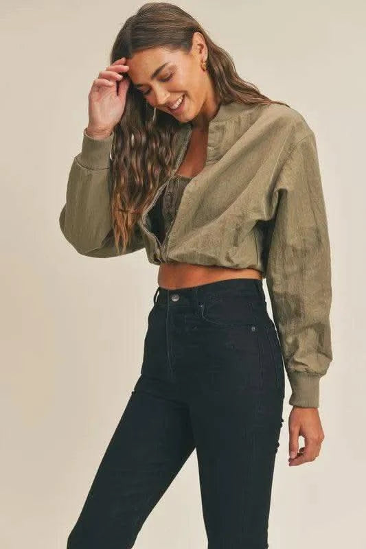 MABLE Long Sleeve Two Way Jacket - SwagglyLife Home & Fashion