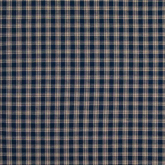 Harbor Blue Plaid Crib Sheet