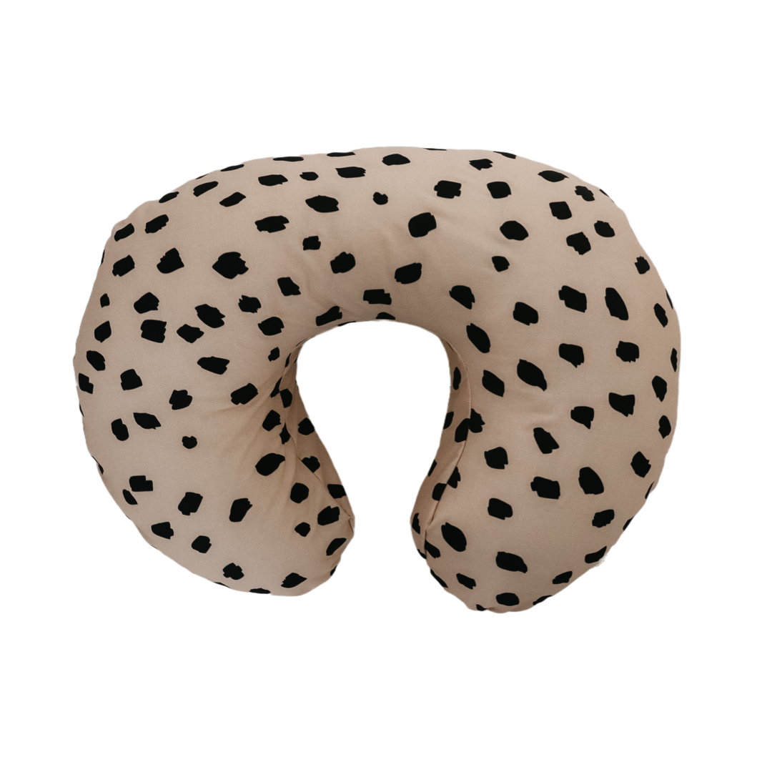 Beige Black Marks Sahara Nursing Pillow Cover in - Boppy Pillow Covers photo