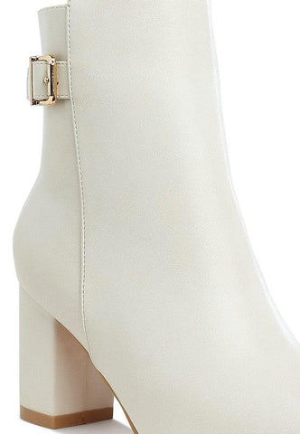 Rag Company Conchos Belt Detail Block Heel Boots