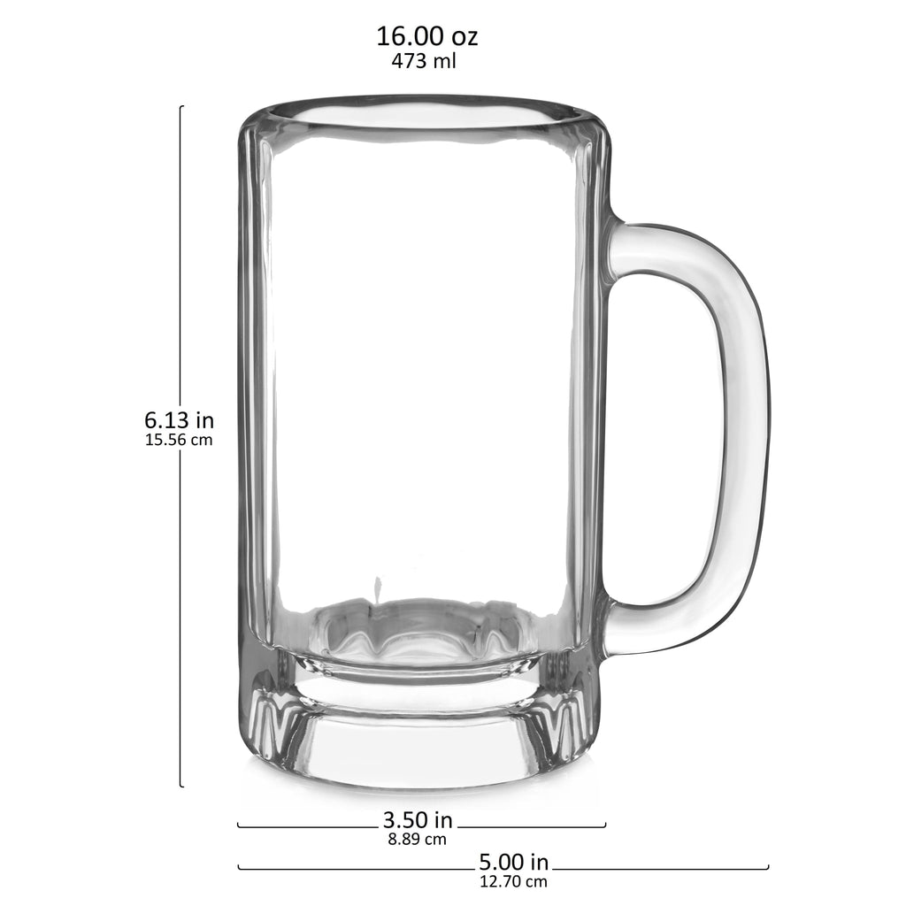 Libbey Heidelberg Glass Beer Mugs, 16 ounce, Set of 4 in - Beer photo