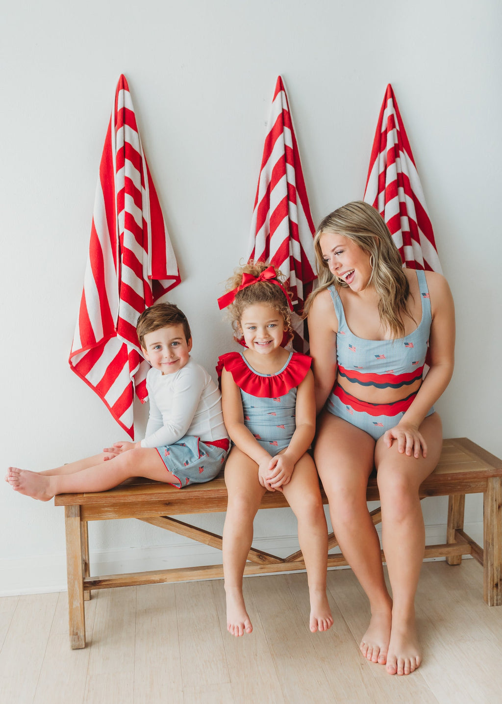 *PREORDER* Margot One Piece Swimsuit ~ Heritage Flag in - Swimwear photo