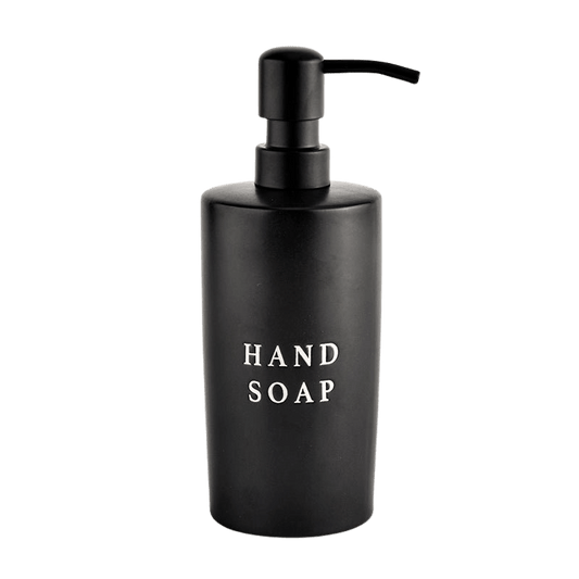 15oz Black Stoneware Hand Soap Dispenser in - Dispensers photo