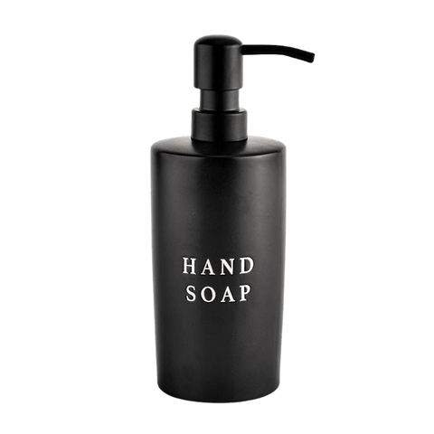 15oz Black Stoneware Hand Soap Dispenser in - Dispensers photo