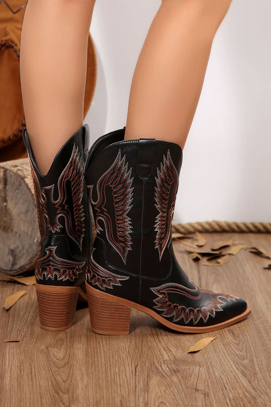 Mackenzie Western Eagle Embroidered Faux Leather Boots in - Shoes & Bags/Boots photo
