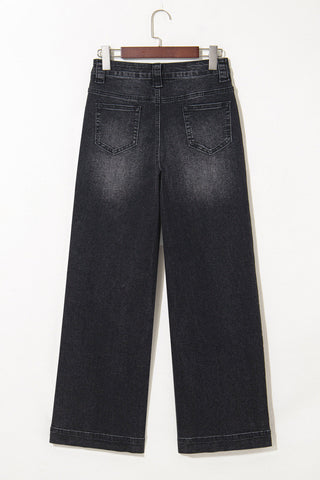 Victoria Wide Leg Pocketed High Waist Jeans