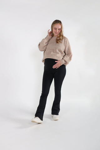 VAALIA™ EVERYDAY COMFORT HI-RISE MATERNITY FLARE LEGGING in - photo
