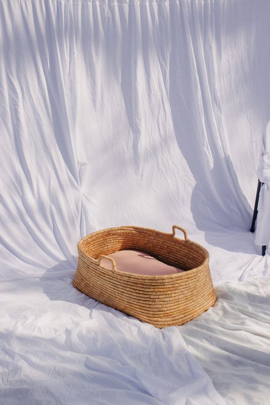 Peony Pink Baby Lounger Cover in - photo
