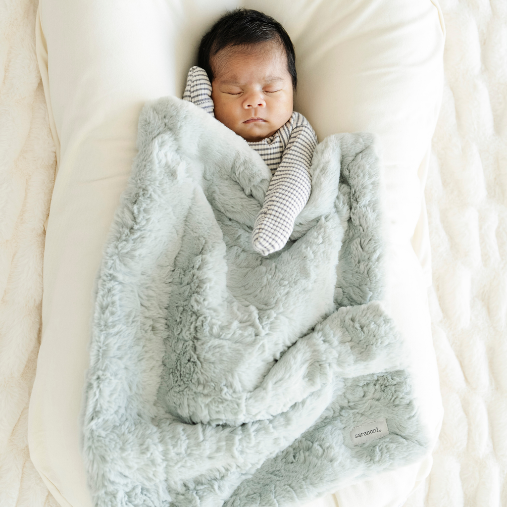Saranoni Dream Mini Blankets in Sweet Mint - photo